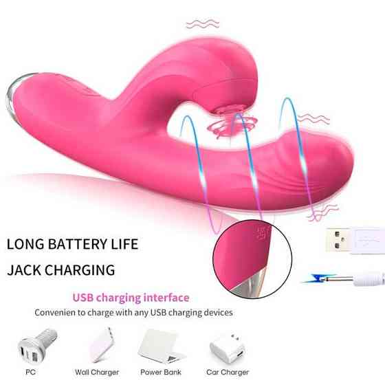 Вибратор - вуманайзер для клитора и точки G 