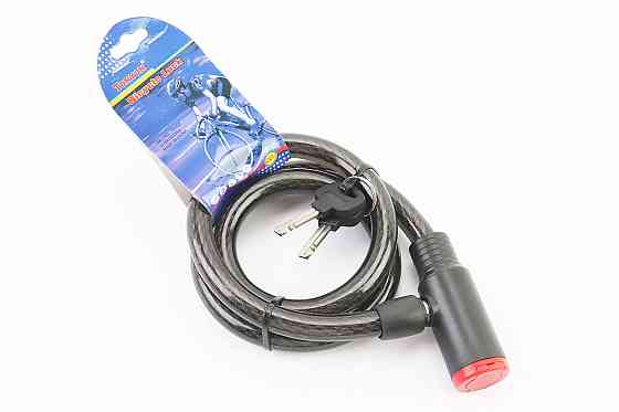 Замок протиугінний тросовий 1000х15мм під ключ, TY403 Київ