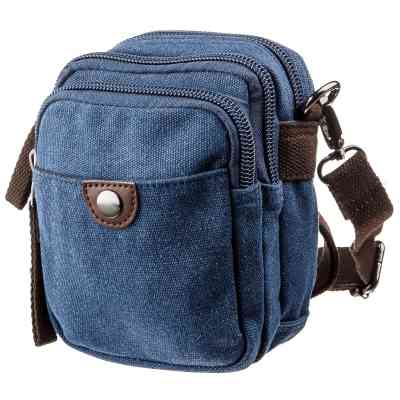 Сумка Vintage Текстильна Синя (20162) Вінниця