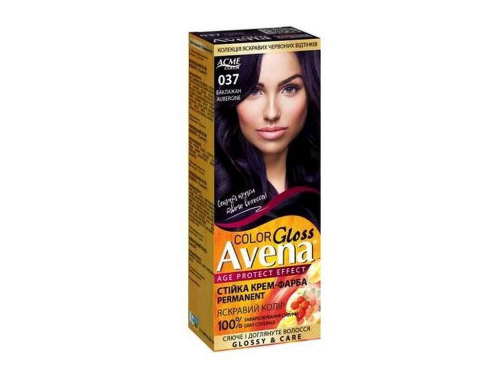 Крем-краска Gloss Color 037 Баклажан ТМ AVENA Solmir Киев - изображение 1