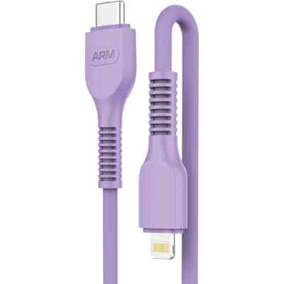 Дата кабель USB-C to Lightning 1.0m AR88 3A Purple Armorstandart (ARM65290) Винница