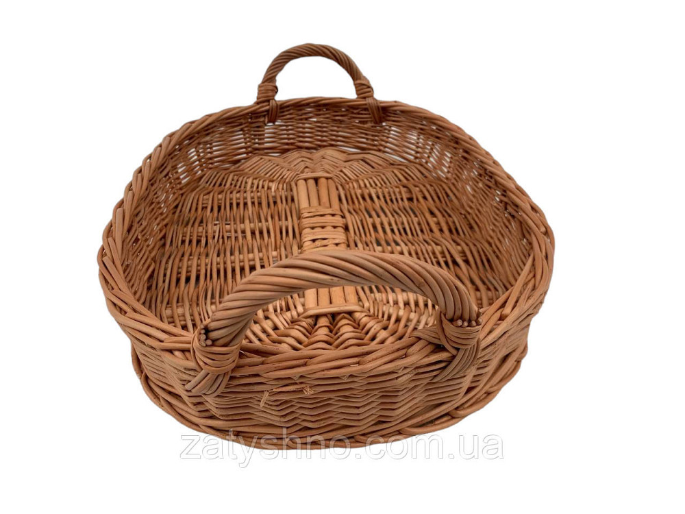 Піднос плетений овальний з лози Київ - фото 1