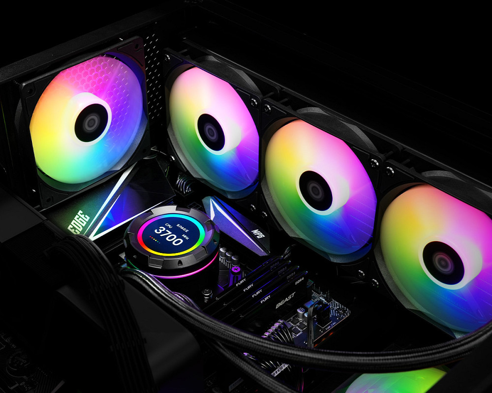 Система водяного охолодження ID-Cooling Space LCD SL360 XE ( Чорний ) Харьков - изображение 10