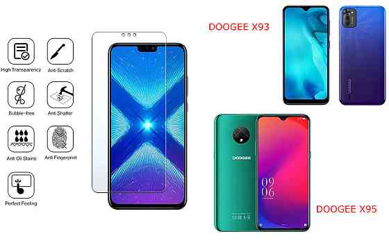Защитное стекло NeoGlass для DOOGEE X93, DOOGEE X95 – ультрапрозрачное и устойчивое Киев