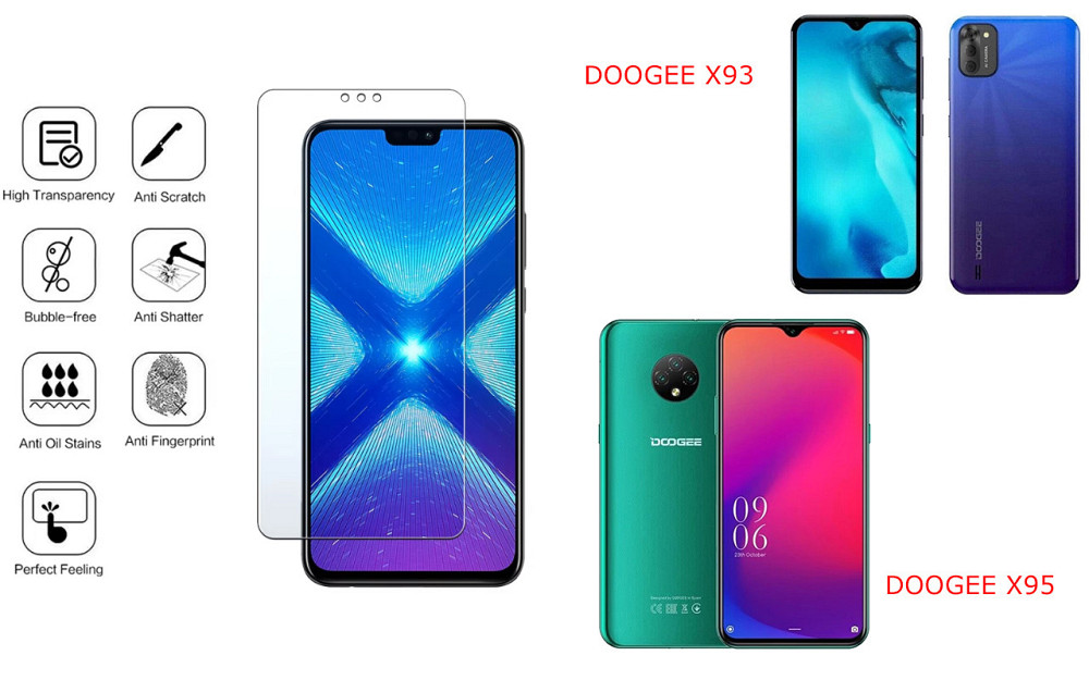 Защитное стекло NeoGlass для DOOGEE X93, DOOGEE X95 – ультрапрозрачное и устойчивое Киев - изображение 4