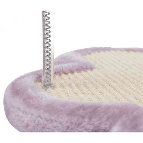 Дряпка-стовпчик Trixie для кошенят Лапка з іграшками сизаль/плюш бузкова 40х38х50 см Київ