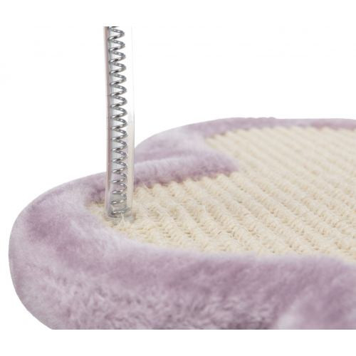 Дряпка-стовпчик Trixie для кошенят Лапка з іграшками сизаль/плюш бузкова 40х38х50 см Київ - фото 4