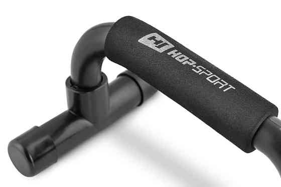 Упори для віджимань HS-P010PU для дому фітнесу і тренування грудних і плечових м'язів з міцною конструкцією Чорні Київ