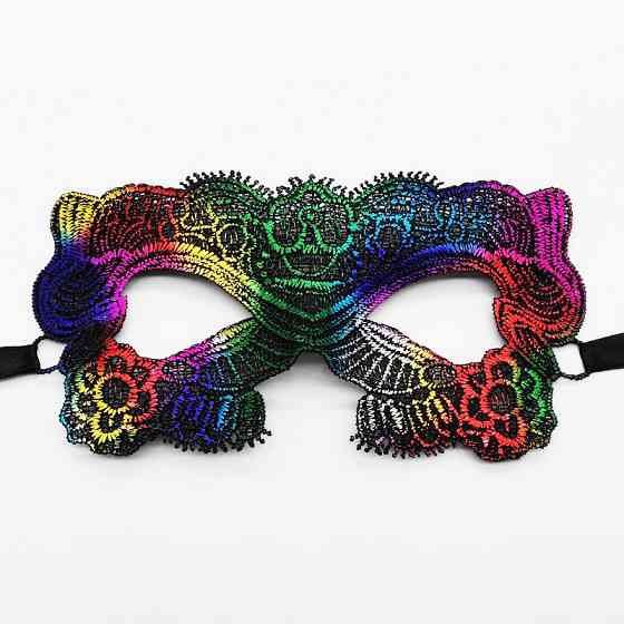 Маска венеціанська на зав`язках one size мультиколор Київ