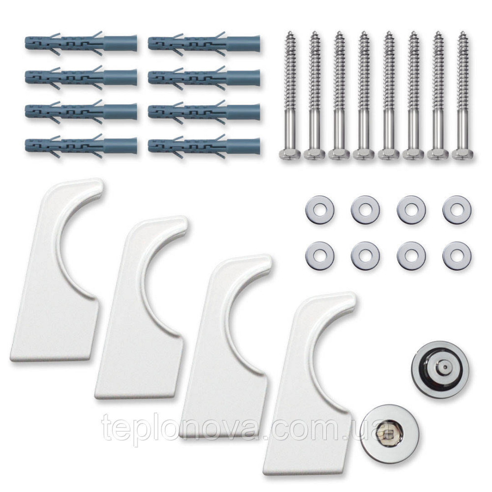 Вертикальный радиатор Calidum 2-8 380х1800, anticor, белый Черновцы - изображение 7