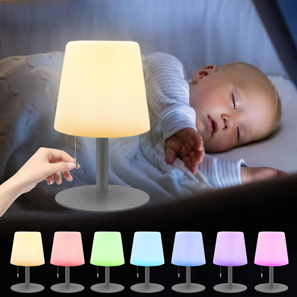 Светодиодная настольная лампа на батарее 8 цветов RGB Днепр - изображение 1