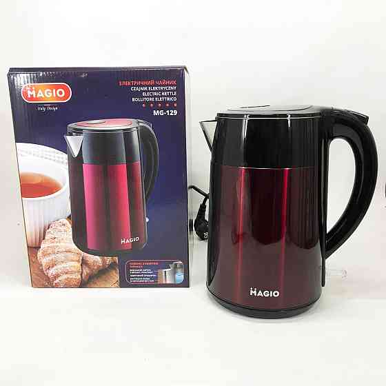 Чайник металевий для дому, Чайники металеві з нержавіючої сталі, Чайник красивий електричний IF-93 Івано-Франківськ