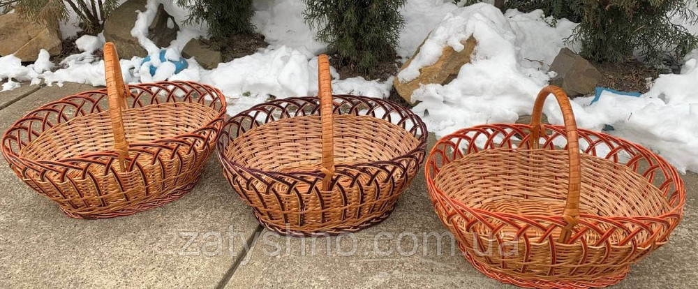 Ажурний плетений кошик із лози Київ - фото 1