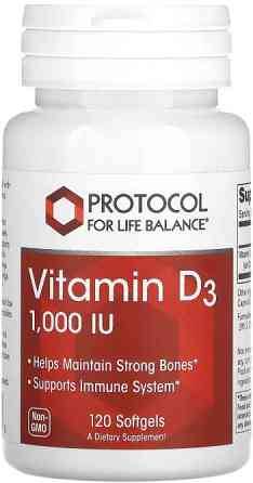 Вітамін Д3  Protocol for Life Balance Vitamin D3 1000 МЕ 120 капс Київ