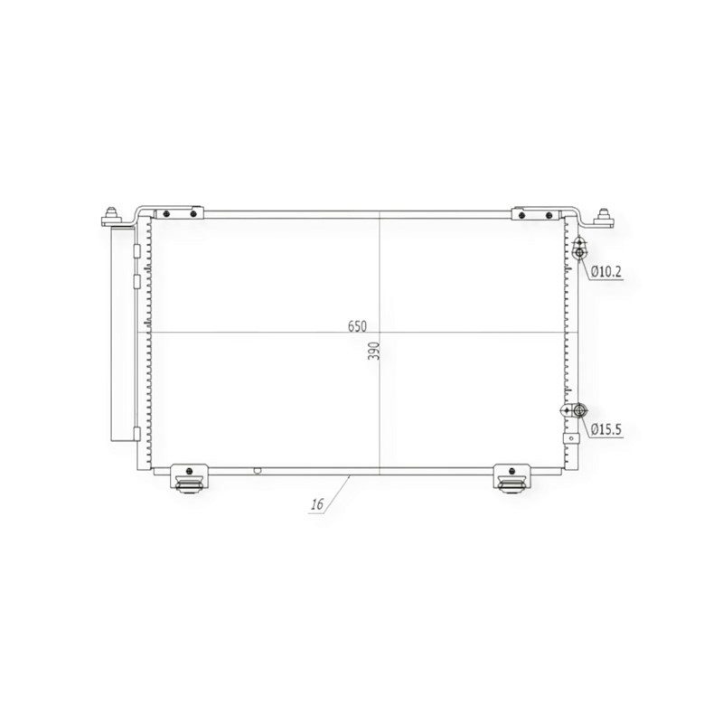 Радіатор Тойота Avensis 2.0, 2.4i 03-кондиціонера Мукачево - фото 1