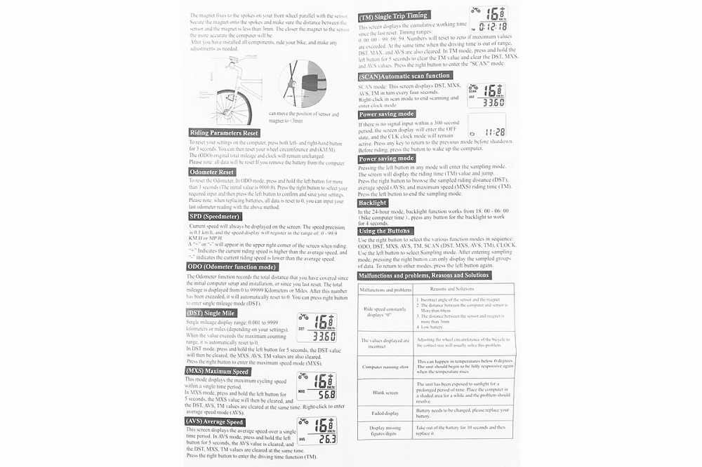 Велокомп'ютер 15-функцій, бездротовий, вологозахисний, чорний (без батарейок) Crosser 368С Київ - фото 4