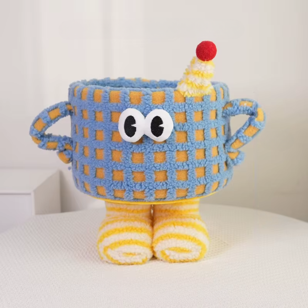 Кошик для іграшок плюшевий органайзер у дитячу кімнату м'який для речей та іграшок у дитяча, блакитний Кам'янець-Подільський - фото 1