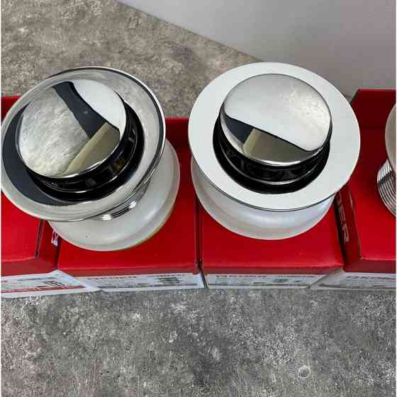 Донный клапан для раковины Koer PW-09-01 1 1/4'' с переливом автоматический СLICK-СLACK (Цвет хром) (KR5796) Киев