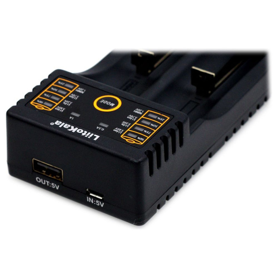 Зарядний пристрій Liitokala Lii-202, Ni-Mh/Li-ion/Li-Fe/LiFePO4, Type-C, Powerbank, LED, Box Киев - изображение 4