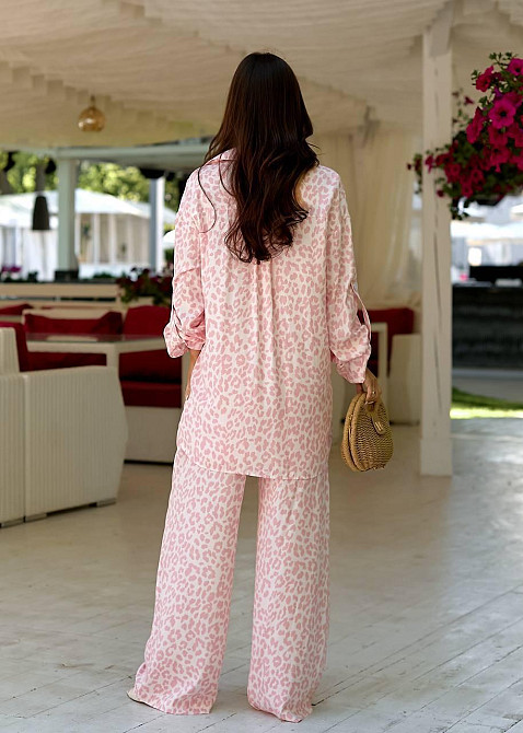 Женский стильный трендовый костюм двойка турецкий лен-штапель Одесса - изображение 4