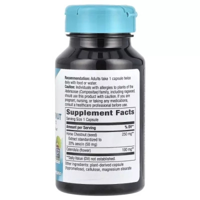 Витамин Nature's Way Конский каштан, премиум экстракт, 250 мг, Horse Chestnut, Premium Extr (NWY-62000) Винница - изображение 2