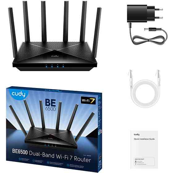 Маршрутизатор Cudy WR6500, BE6500 Gigabit Wi-Fi 7 Router Вінниця