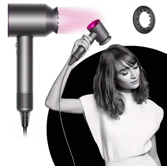 Фен с 5 разными насадками для сушки и укладки hair dryer fan Коломия