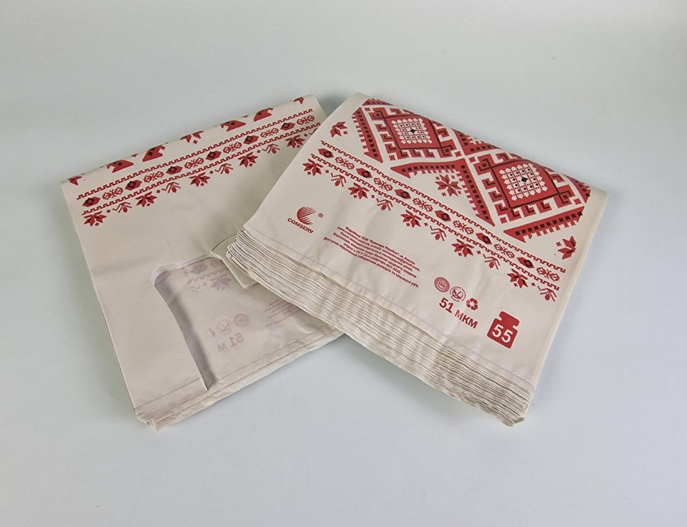 Пакет майка полиэтиленовая (тип FA) 30*55 Вишиванка ''Комсерв'' 50 мкм (100 шт) Харьков - изображение 2