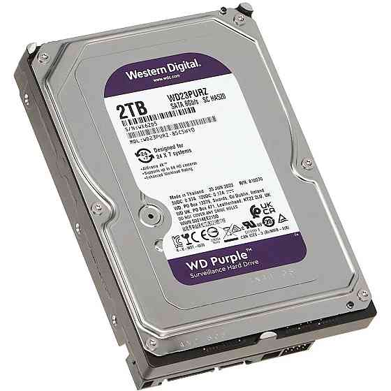 HDD 2TB, 5400rpm, WD Purple, 256M, SATA III (WD23PURZ) Винница