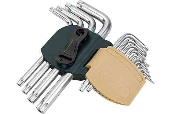 Набір ключів TORX Г-подібних довгих з отвором, 15пр. (Т6Н,T7H,T8H,T9H,Т10Н,Т15Н,Т20Н,Т25Н,Т27Н, Т30Н Одеса