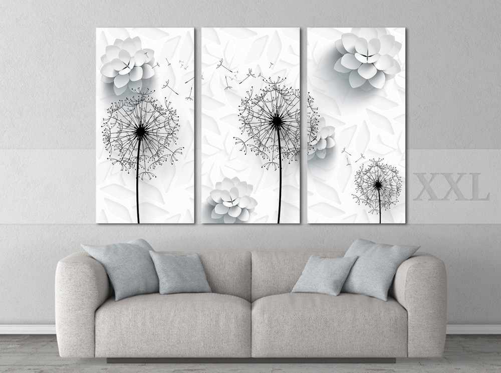 Модульна картина Абстракція Квіти Art-74_XXL Київ - фото 2