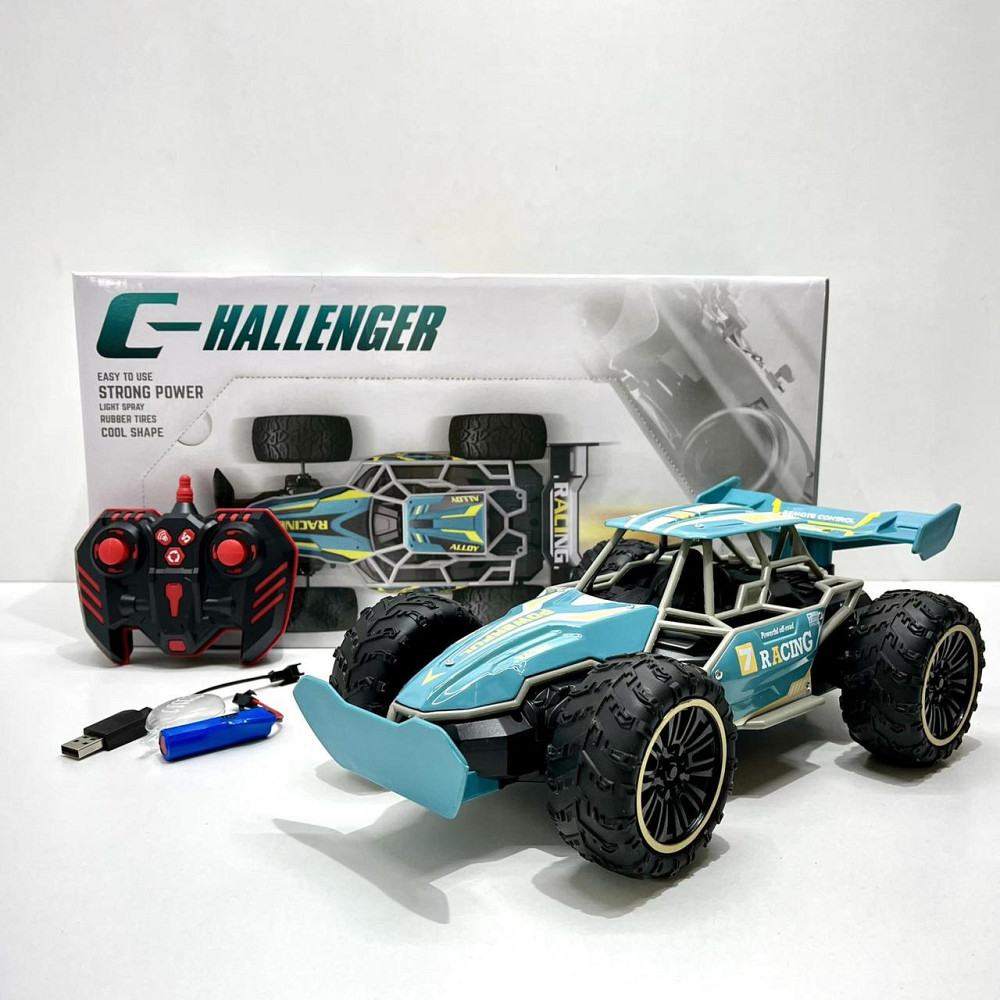 Машинка на радіокеруванні з парогенератором та світлом 32,5см 1:12 Блакитна (W338-3) Чернігів - фото 1