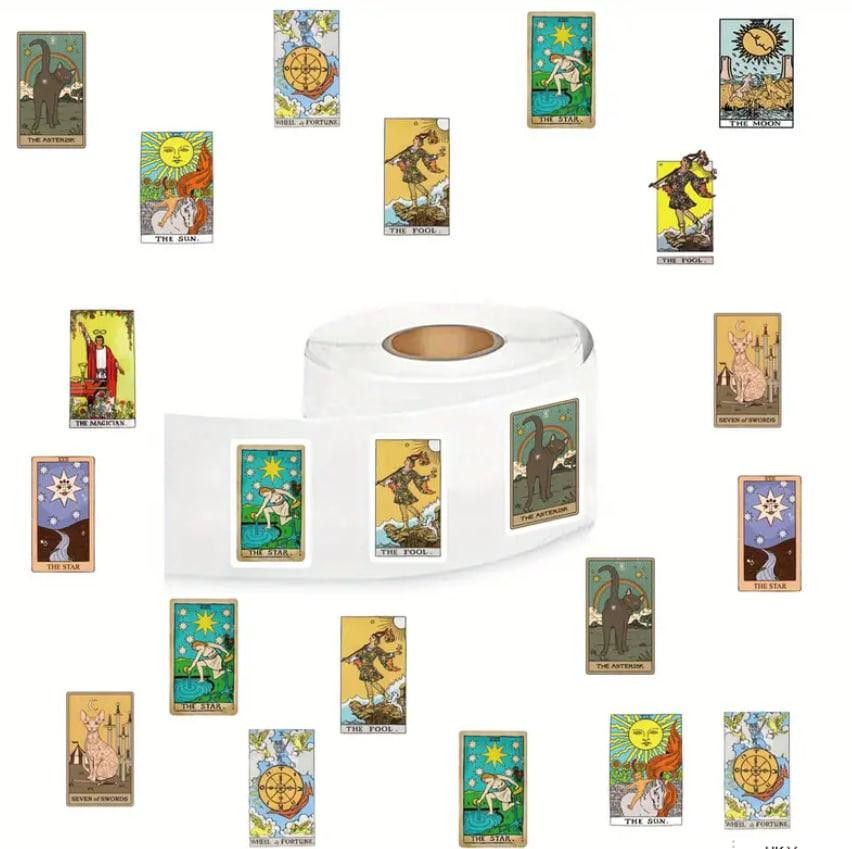 Наклейка карты Таро, водонепроницаемые наклейки для бутылки с водой, компьютера, ноутбука, набор 500 Киев - изображение 4