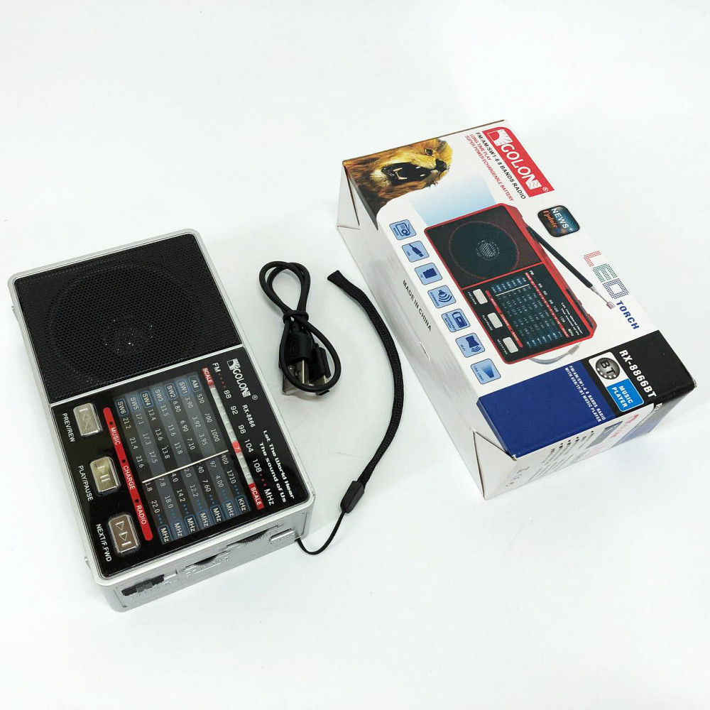 Портативне аварійне радіо, що працює від мережі, Портативне радіо, Радіоприймач з гарною якістю прийому DV-80 Львів - фото 1