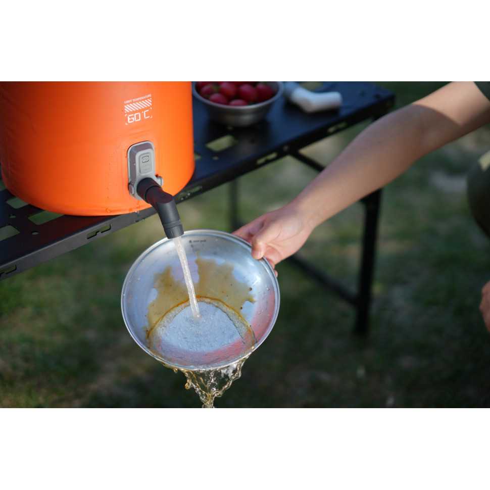 Душ портативний із ємністю та насосом Flextail Tiny Shower Bucket, 20л, помаранчевий Киев - изображение 8