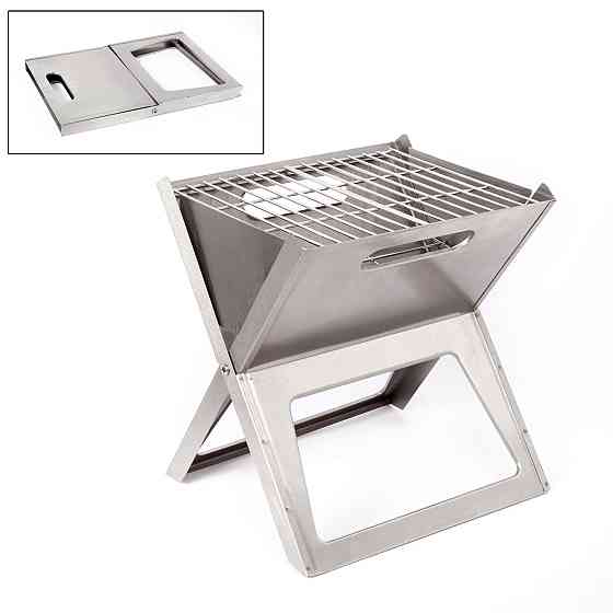 Гриль прямоугольный угольный Bo-Camp Notebook Fire Basket Compact Silver Львов