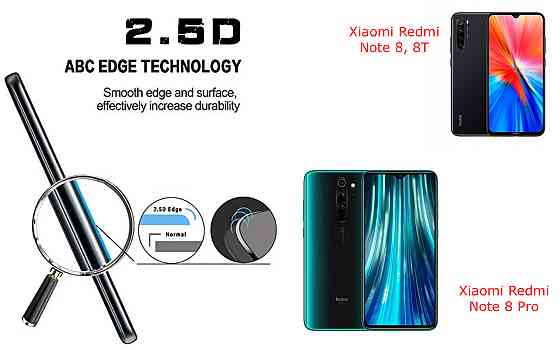 Защитное стекло ArmorGlass для Xiaomi Redmi Note 8, 8T, 8 Pro – устойчивое к царапинам и ударам Киев