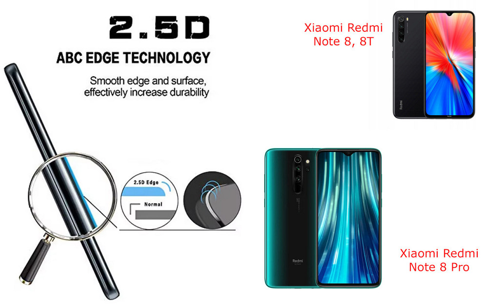Захисне скло ArmorGlass для Xiaomi Redmi Note 8, 8T, 8 Pro – стійке до подряпин та ударів Київ - фото 2