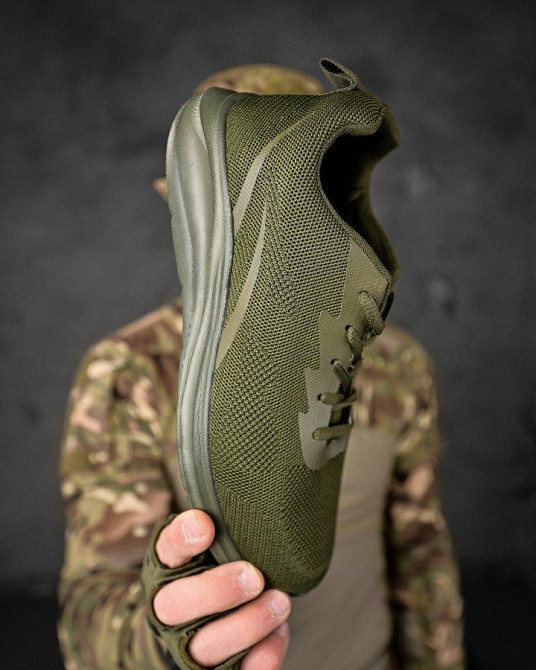 Літні міські кросівки М171-3 олива ДЛ63960 Одеса - фото 5