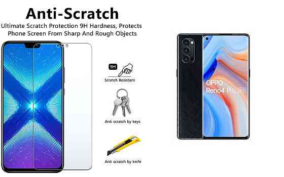 Захисне скло NeoGlass для Oppo Reno 4 Pro – надпрозоре та стійке Київ