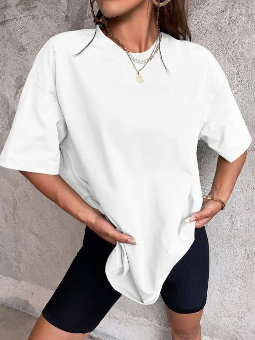 Базова футболка жіноча оверсайз Білий 48/50 Харків - фото 3