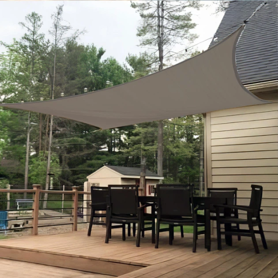 Тент навіс затінюючий квадратний 2х2м Сітка (Сірий) Вінниця