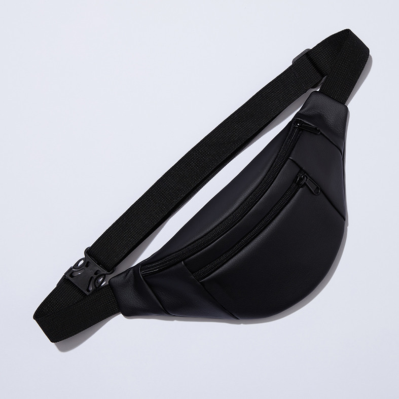 Сумка-бананка з ремінцем, Шкіряна сумка бананка на груди, Чоловіча шкіряна бананка середнього розміру CB-30 Львів - фото 7