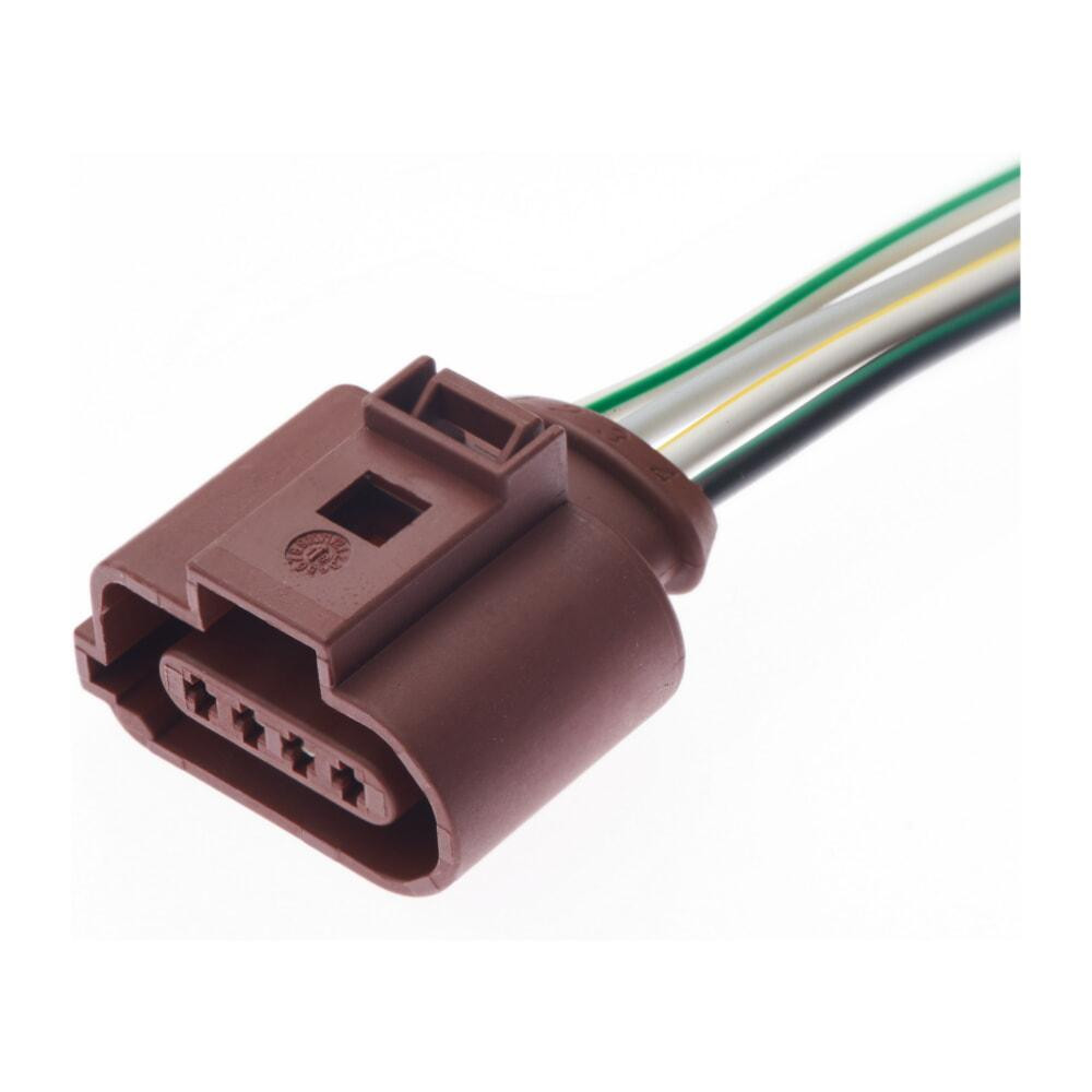 Роз'єм конектор с проводом, 4-кон., Дат, Абсолютного Давления, Задний Свет, Коричневий, 6Q0973704A, Audi, Bugatti, Porsche 47716 Київ - фото 1