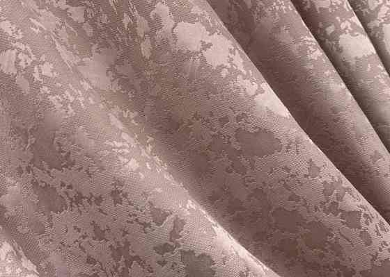 Комплект коротких штор VR-Textil Льон мармур Pavliani VO № 1716ш пудровий 130х170 см 2 шт (35-0342) Київ