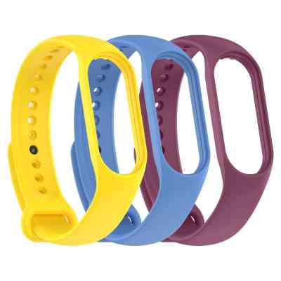 Ремінець до фітнес браслета Armorstandart комплект 3шт Xiaomi Mi Band 7/6/5 New Style Viola (ARM87046) Вінниця