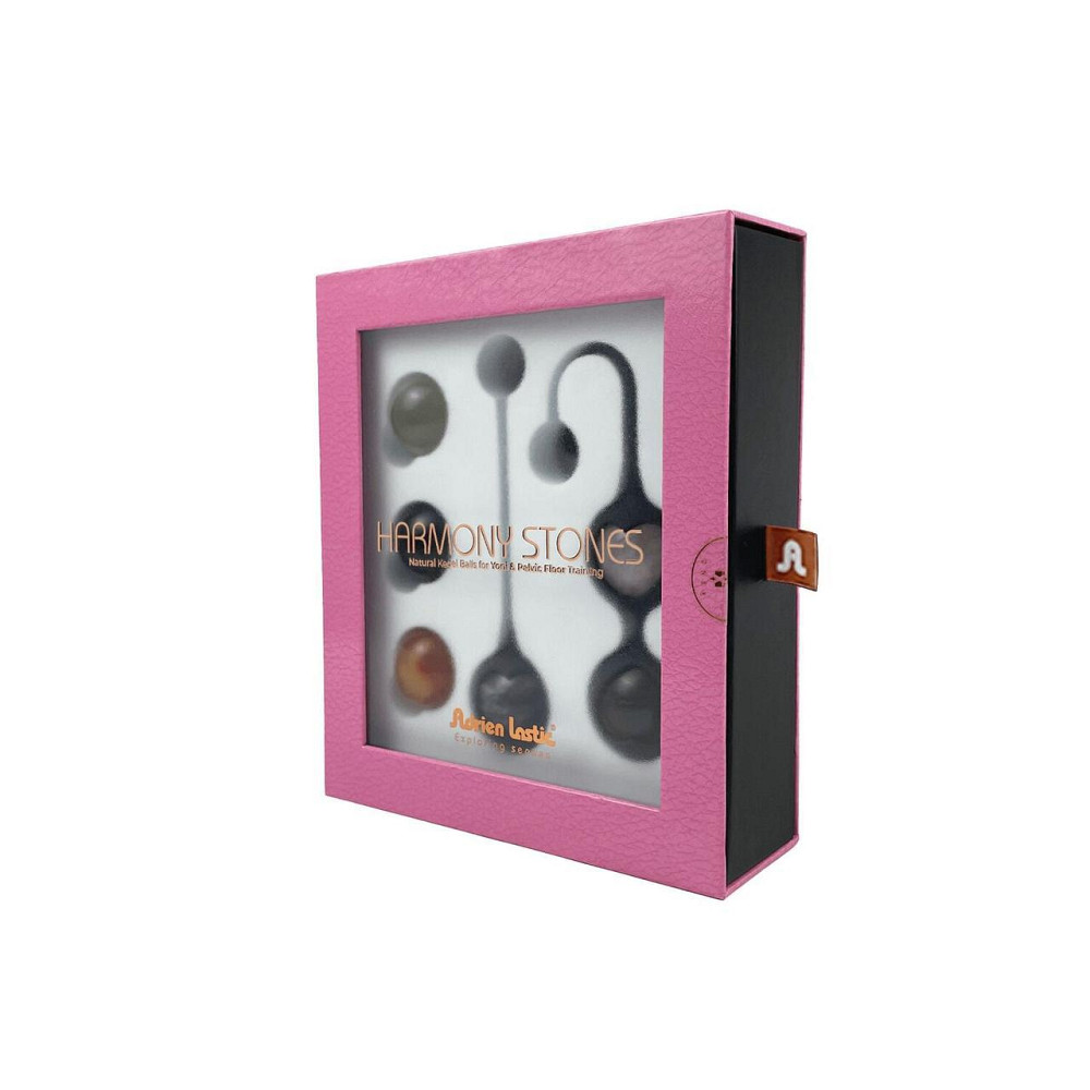 Вагинальные шарики Adrien Lastic Harmony Stones, полудрагоценные камни, диаметр 3 см, 2 держателя Sex Aura Киев - изображение 10