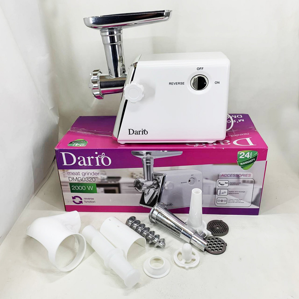 Електром'ясорубка з насадками для овочів Dario, М'ясорубка для дому з високою потужністю DX-20 Івано-Франківськ - фото 9