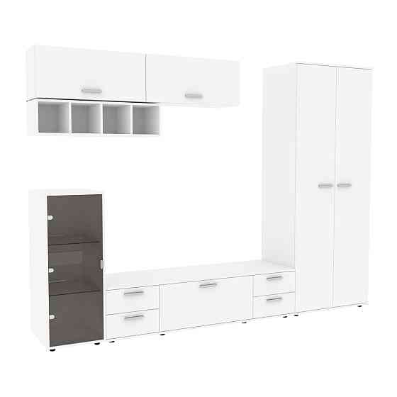 Стенка в гостиную Hugo-1, Белый, 2860х520х2120 Львов