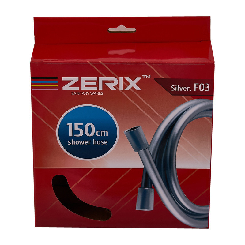 Шланг Zerix Silver.F03 - 150см Упаковка коробка    ( ZX5561 ) 27028 Харків - фото 3